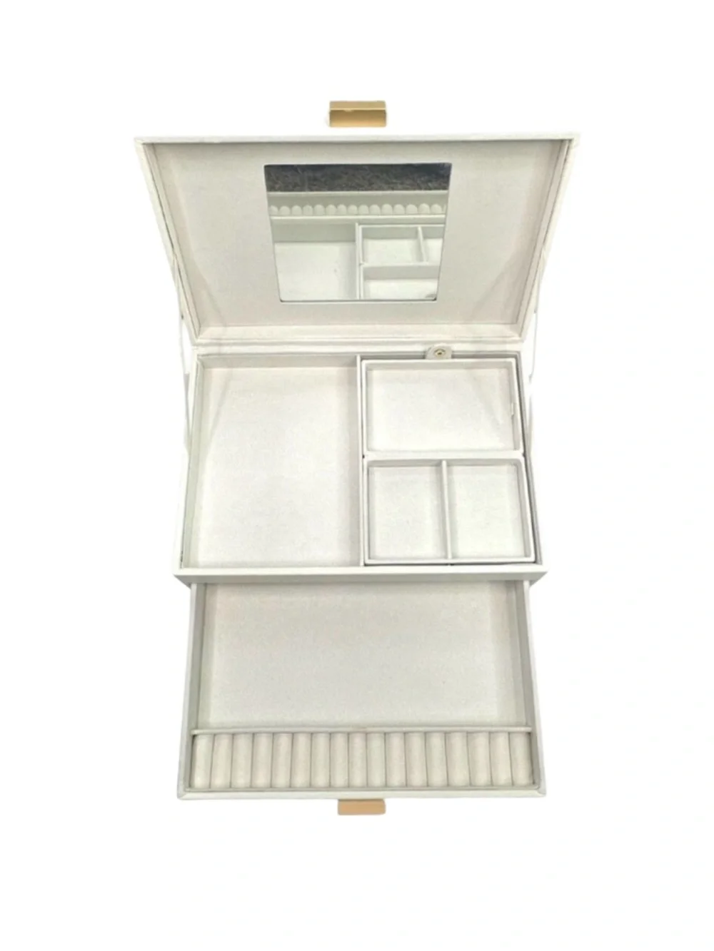 a new day Two Drawer Organizer Jewelry Box - 4” x 8” x 11”